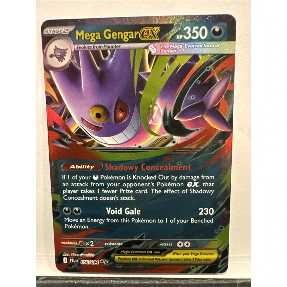Pokemon Mega Gengar ex 056/094 Phantasmal Flames Holo Double Rare Card